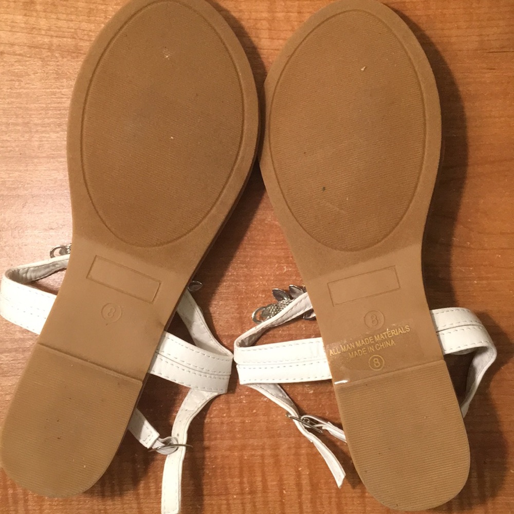 NWOT Embellished Strap Sandals - great for brides! - Picture 2 of 3